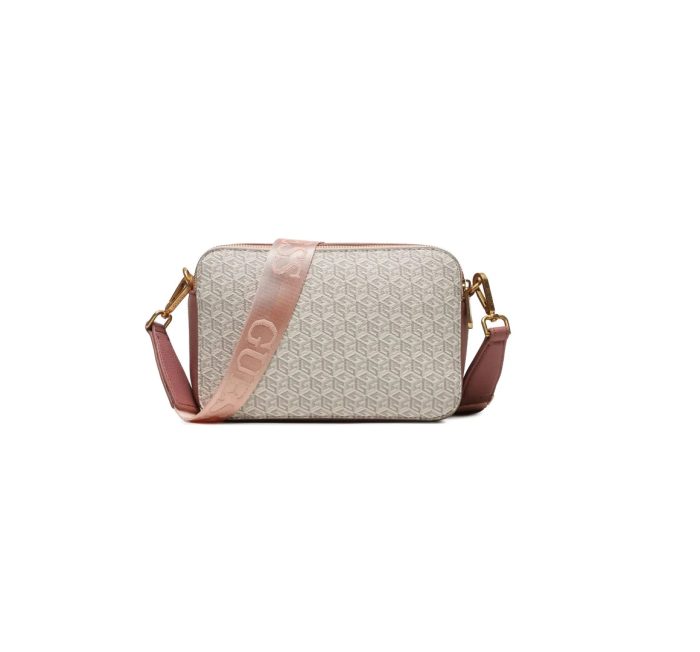 TRACOLLINA GUESS RAINEE IVORY LOGO-ROSE